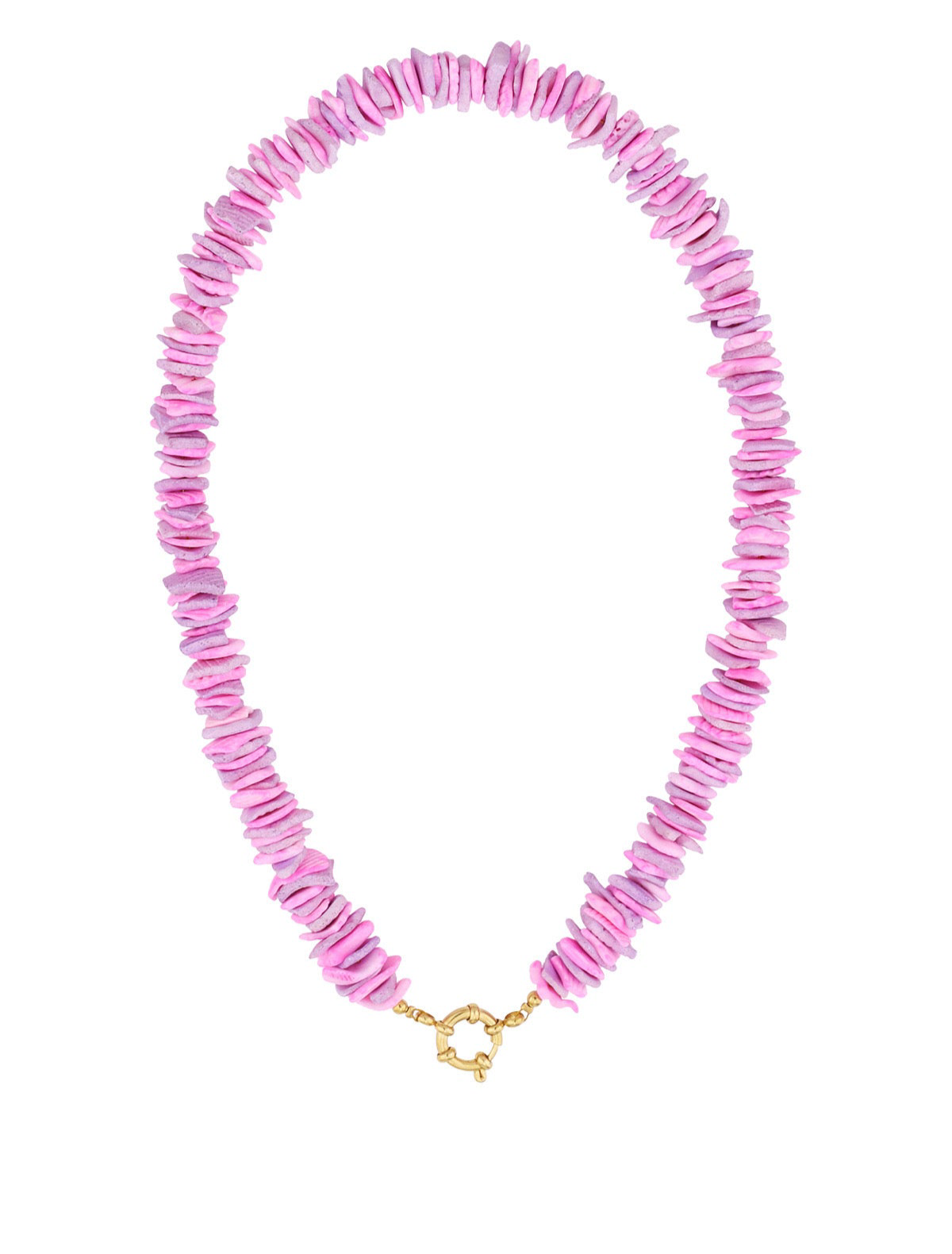 Schelpen ketting paars