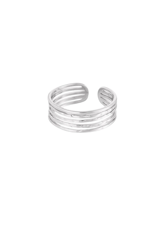 Bamboo ring - zilver