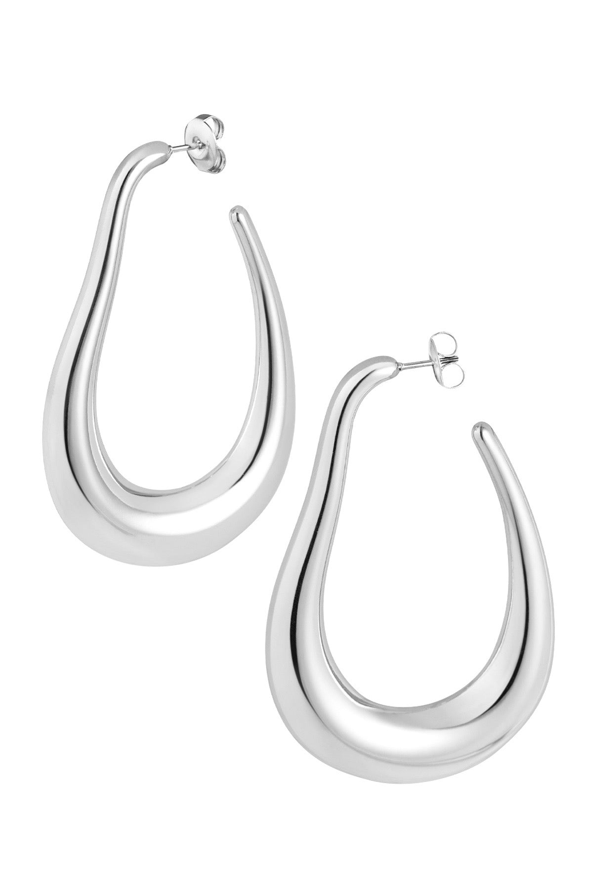 Jules earrings - big silver
