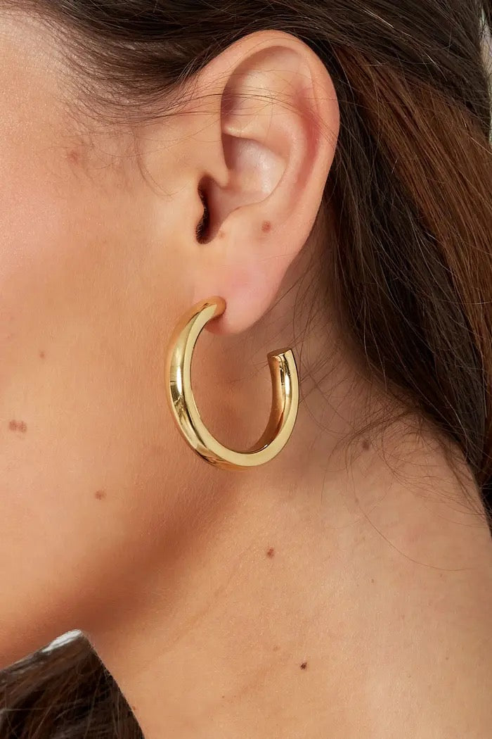 Flora hoops - gold