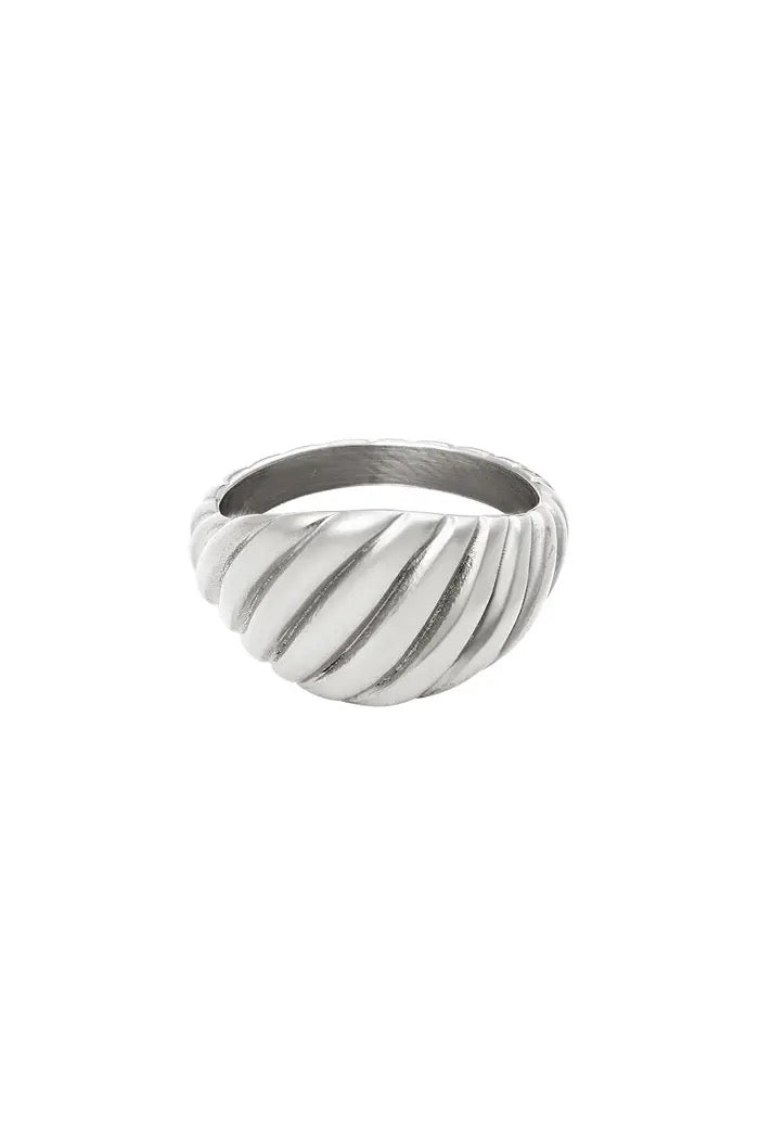 baguette ring - silver