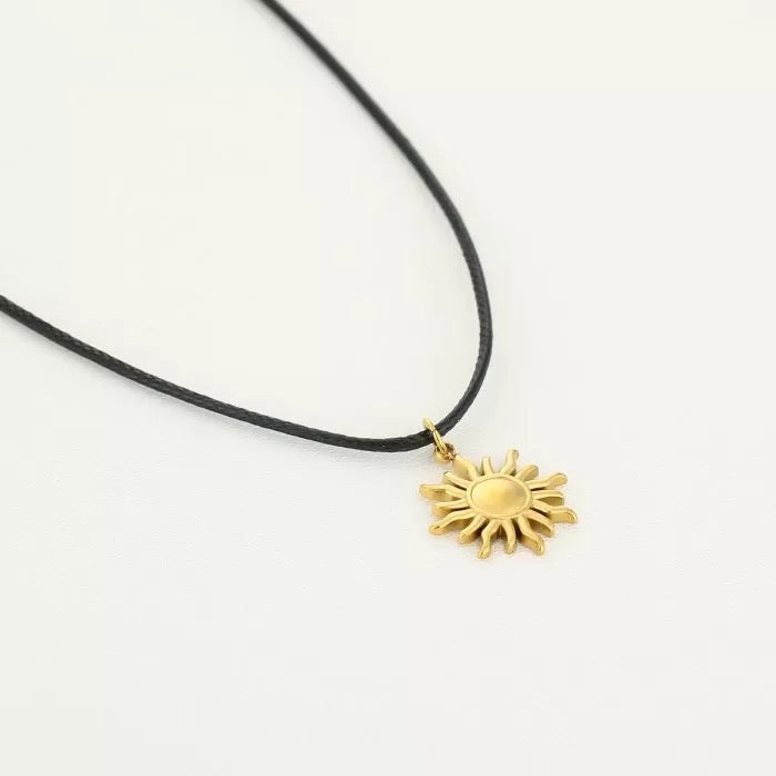 sunshine necklace - goud