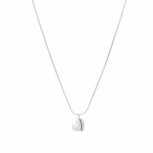 heart necklace - zilver