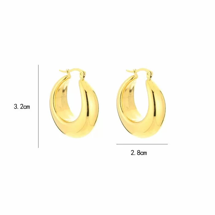 Maria hoops - zilver