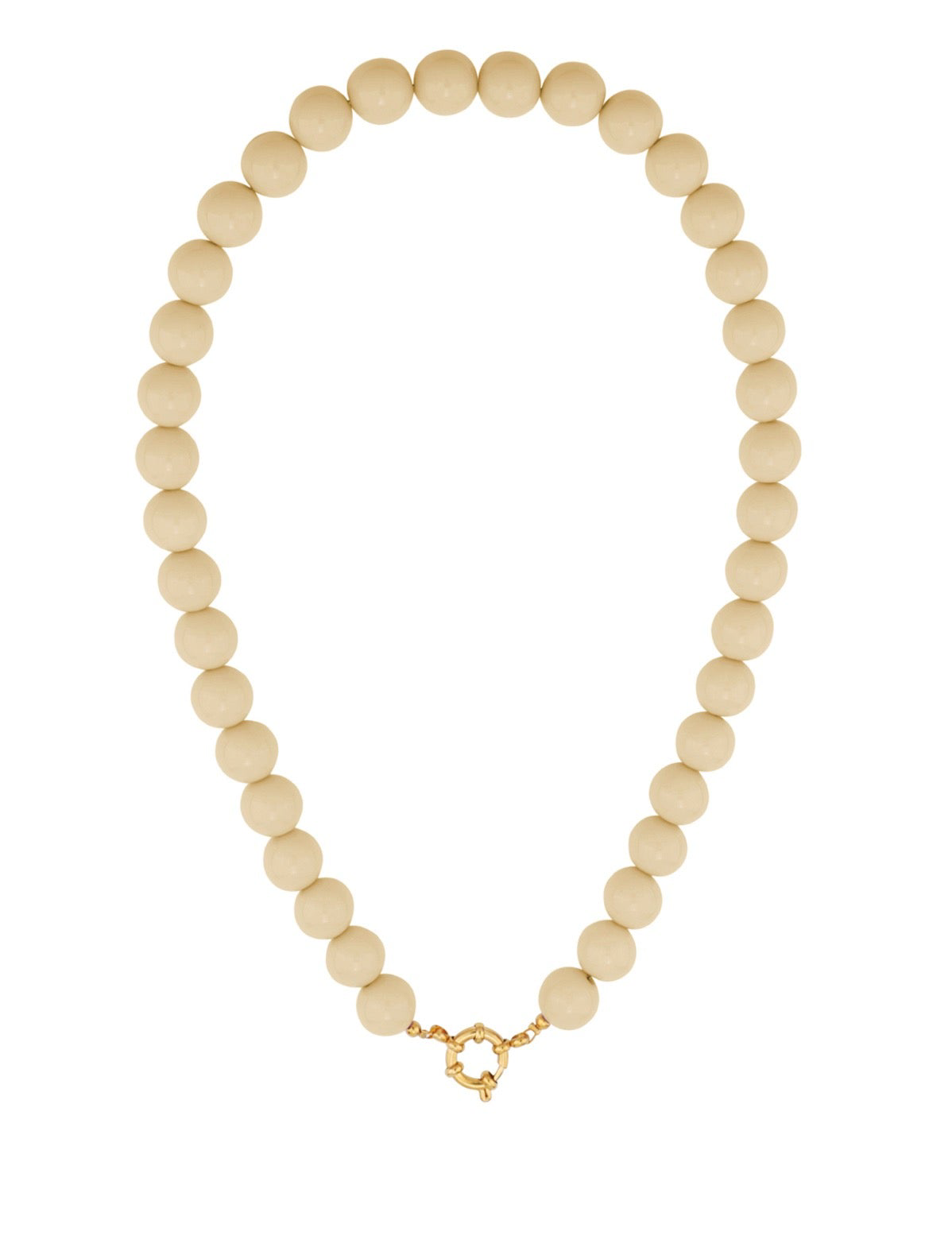 Smaller beads necklace - brown