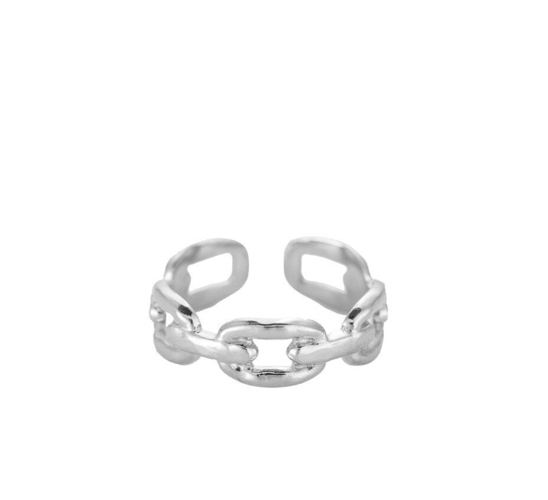 chain ring - silver