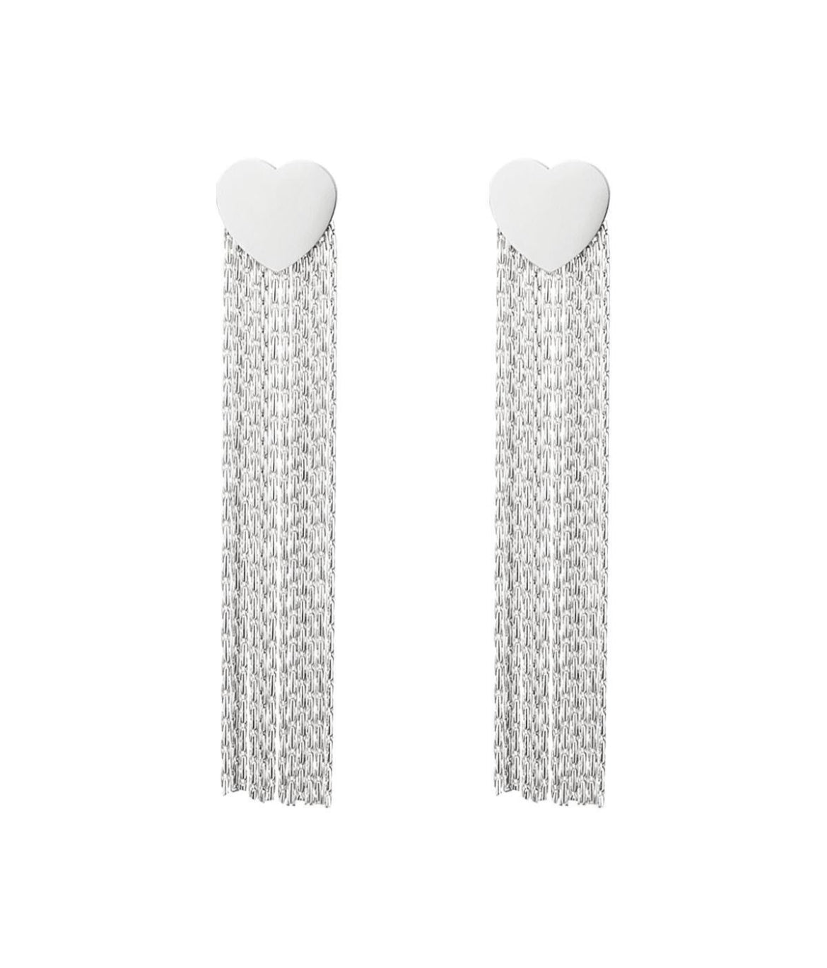 Bente earrings - silver
