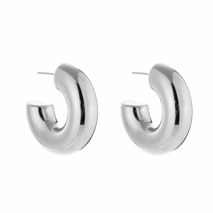 Classy hoops - silver