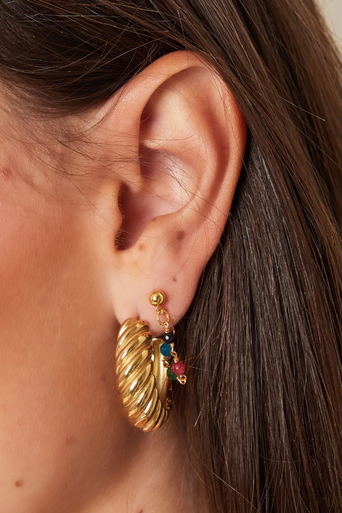 iconic earrings - zilver