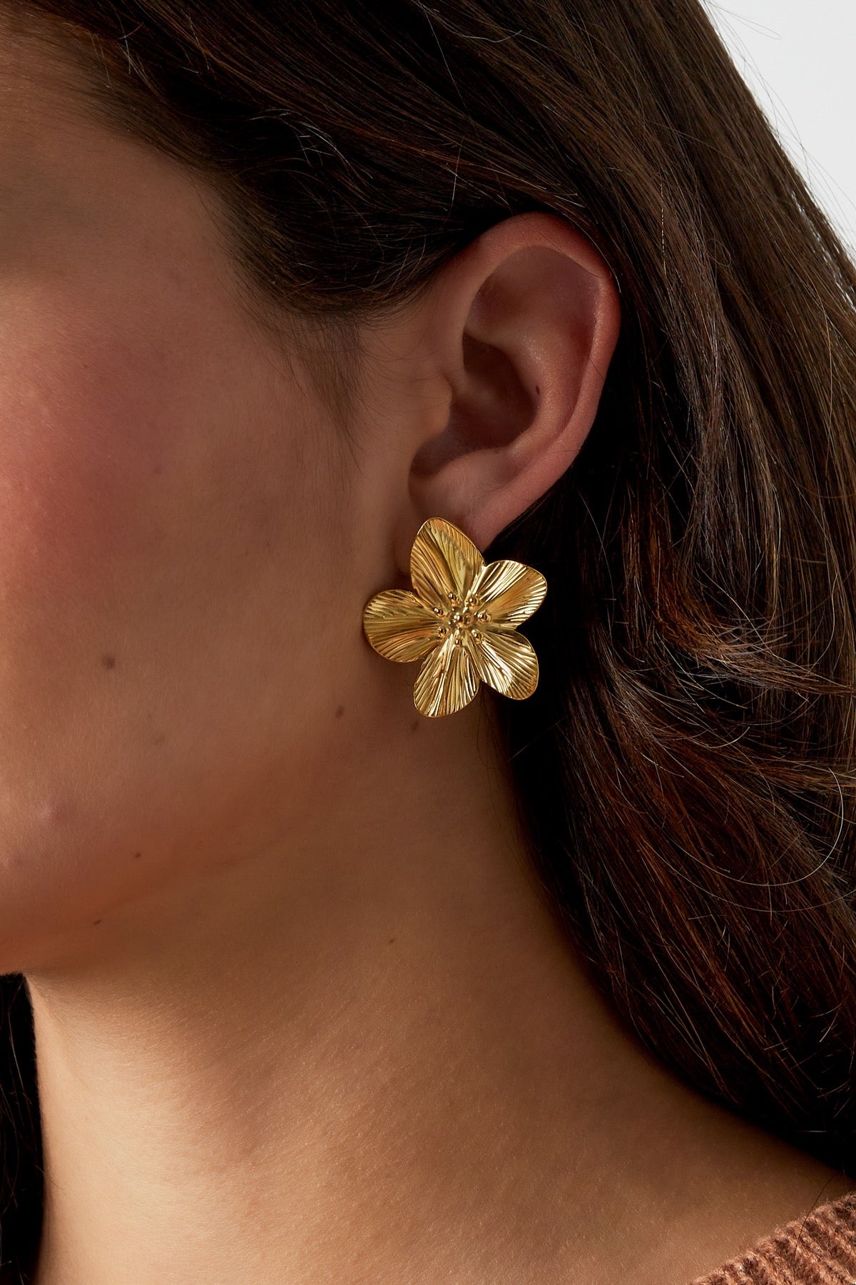 Bloom earrings - goud