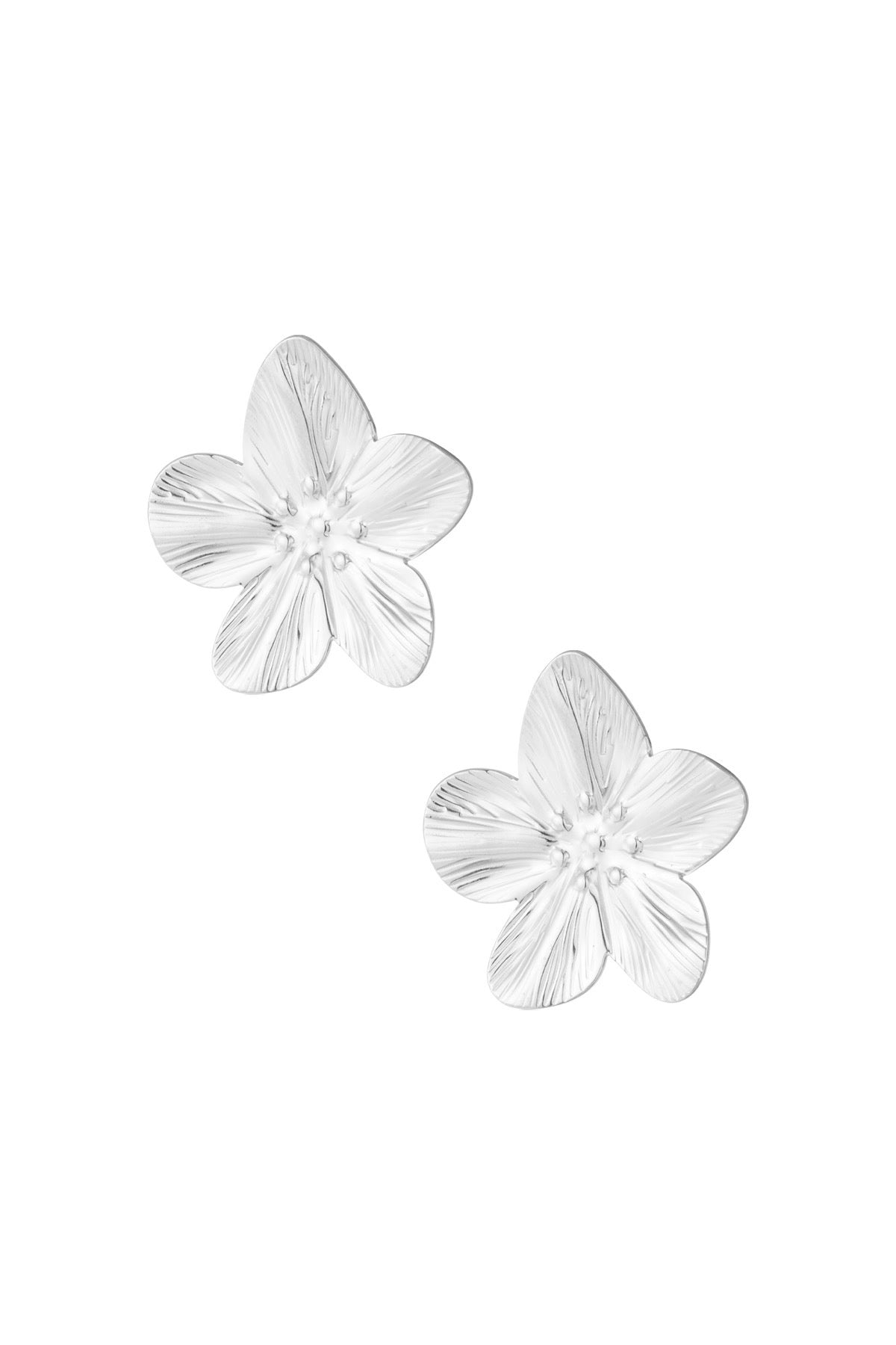 Bloom earrings - zilver