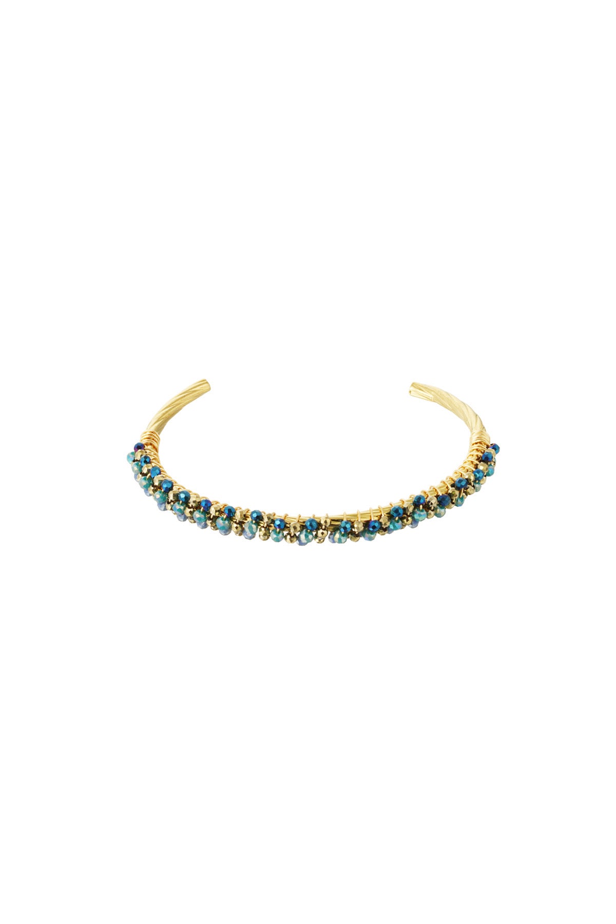 bead fiesta bangle - blue