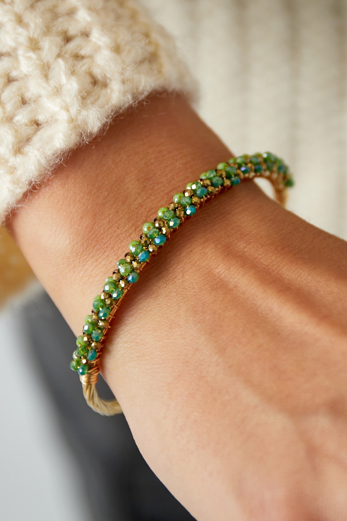 bead fiesta bangle - blue