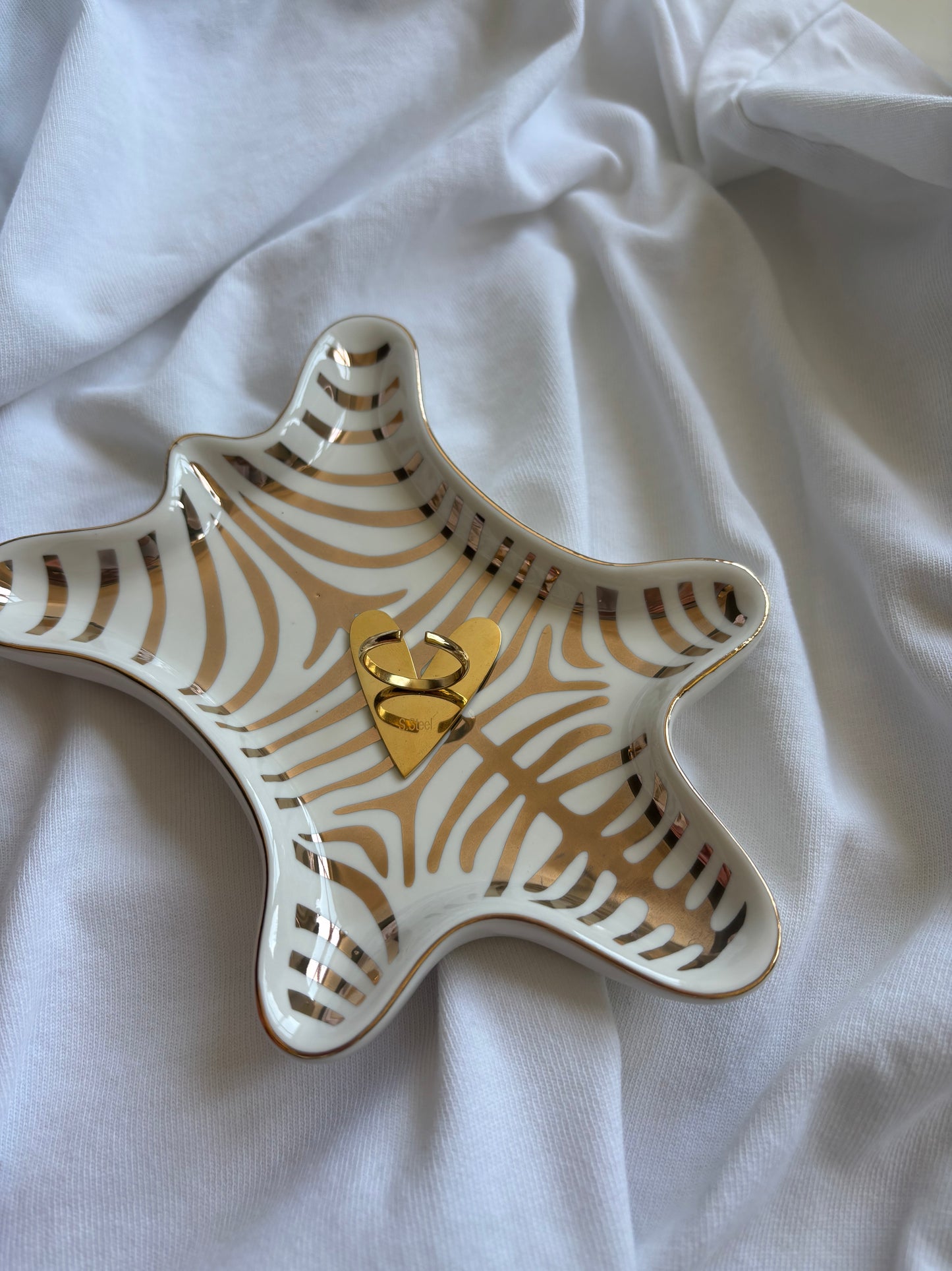 ring met hart - goud - 1004