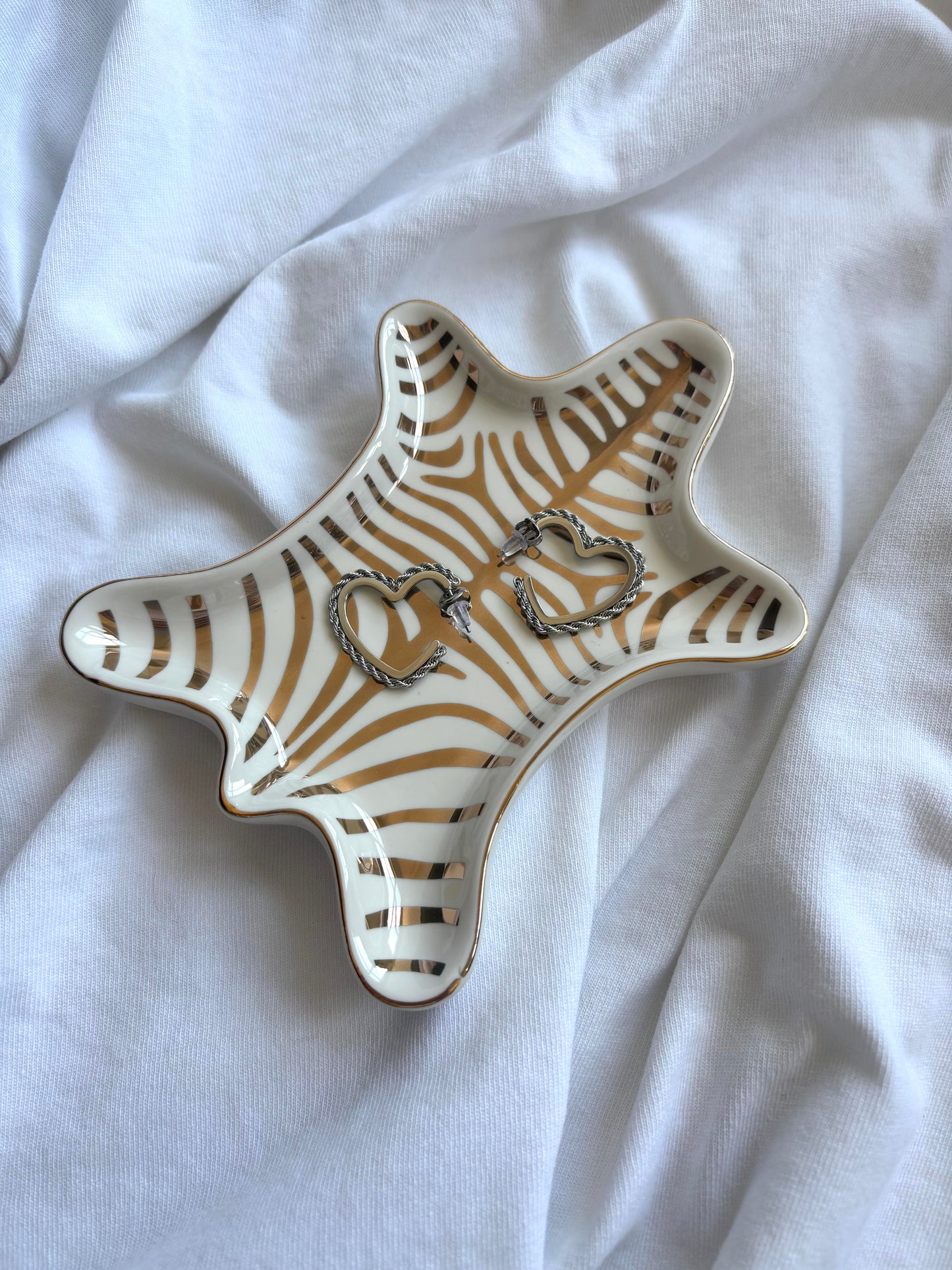 oorbellen hartvorm - zilver - 1007