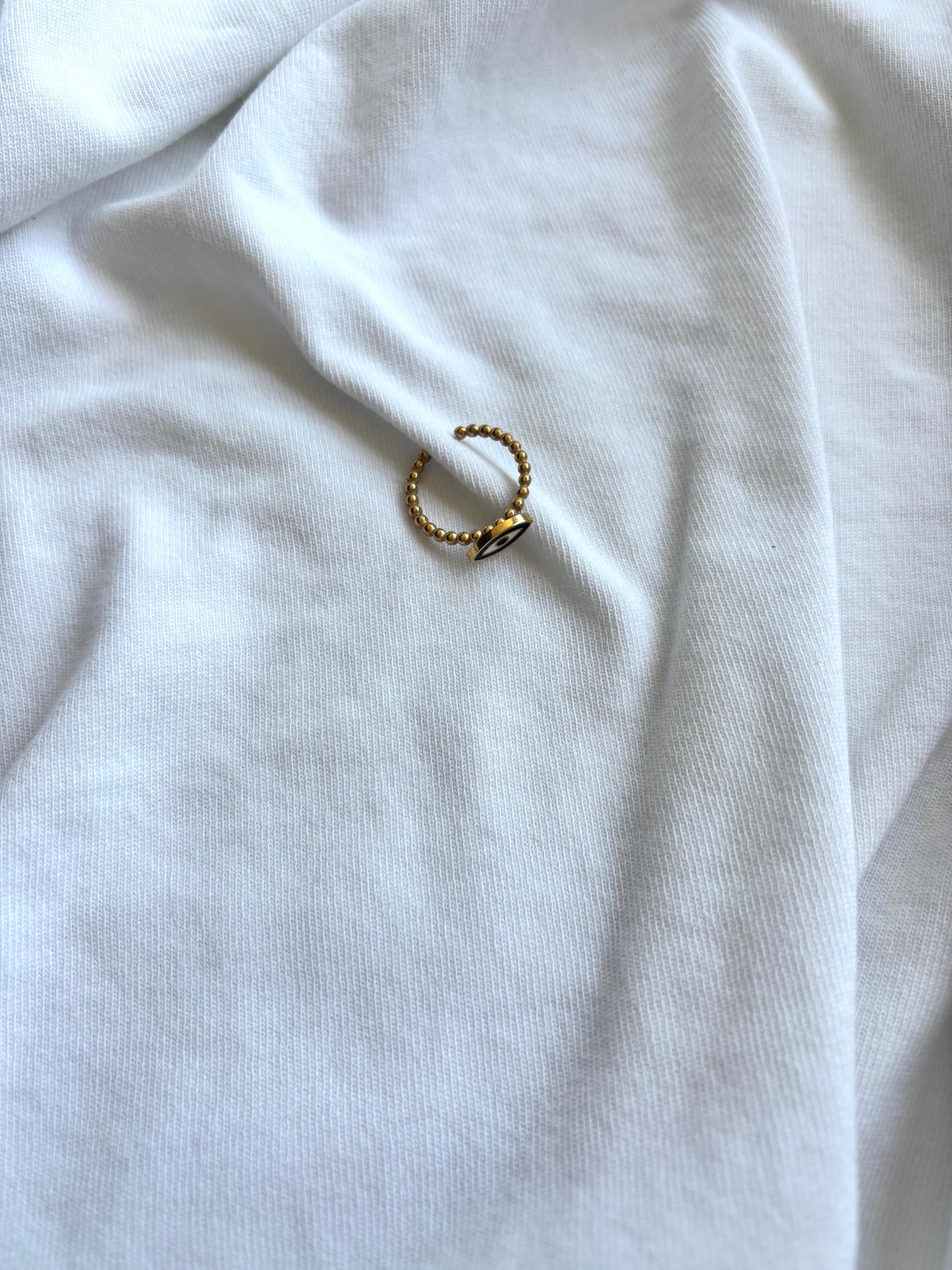 gouden ring met oog - 1010