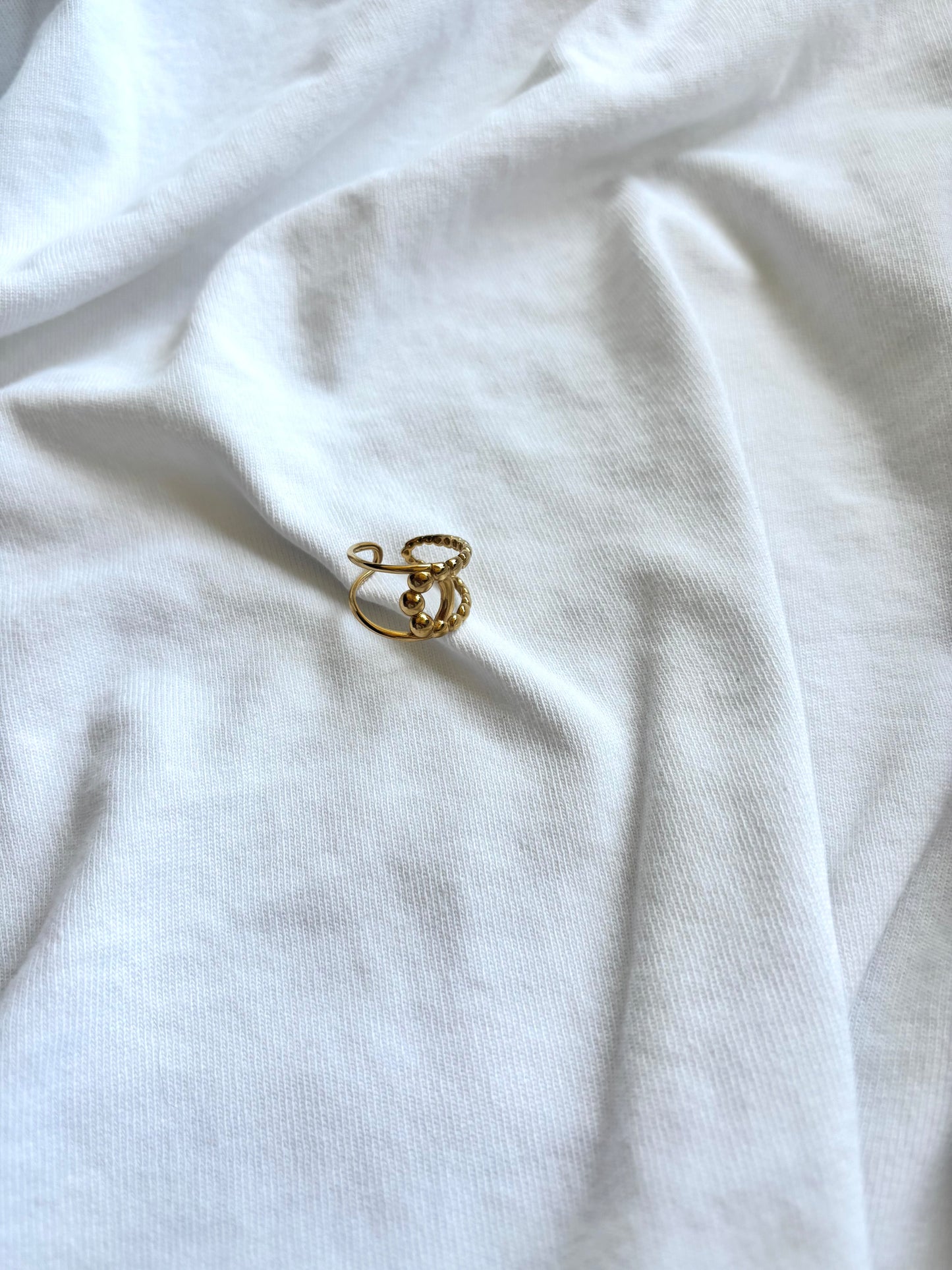 gouden ring - goud - 1017
