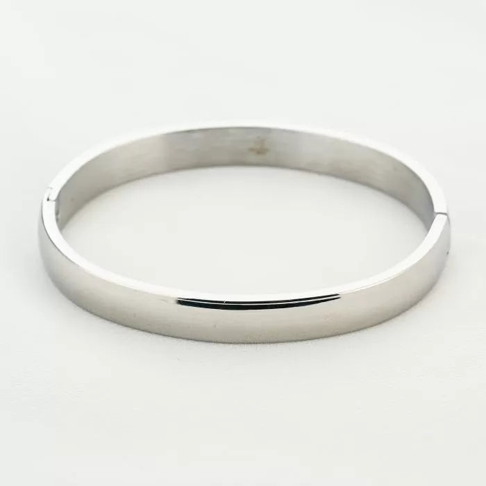 Chunky bangle - zilver