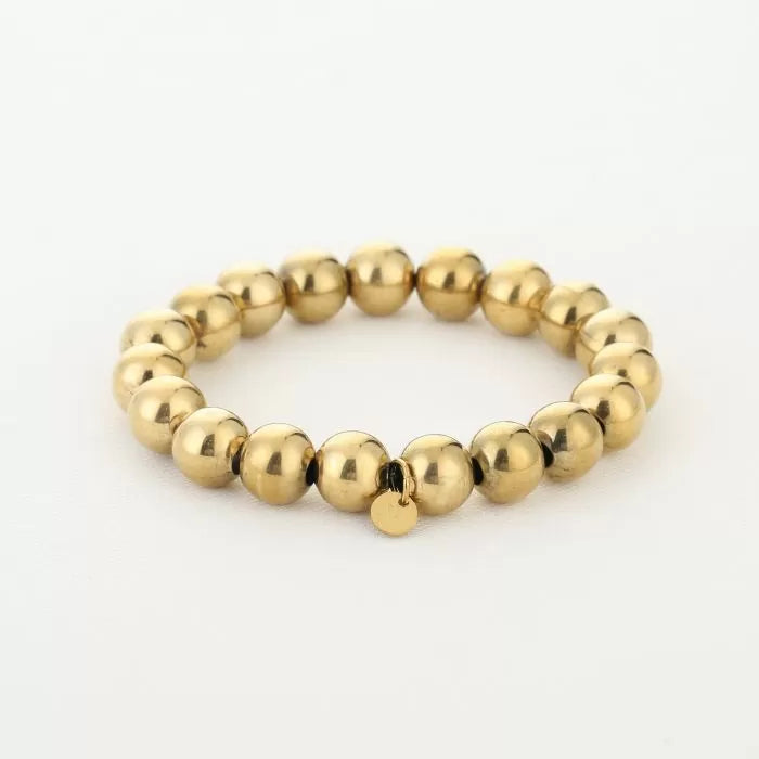 smaller beads bracelet - goud