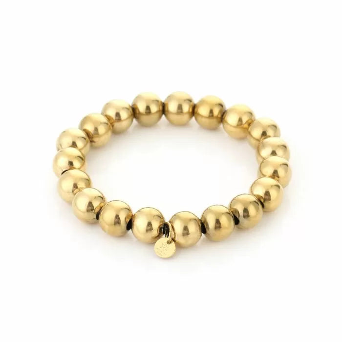 smaller beads bracelet - goud