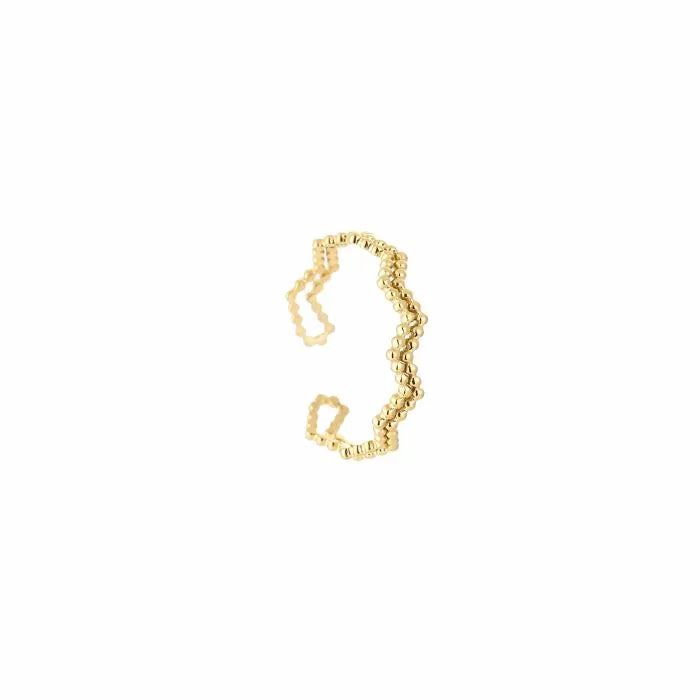 woven ring - goud