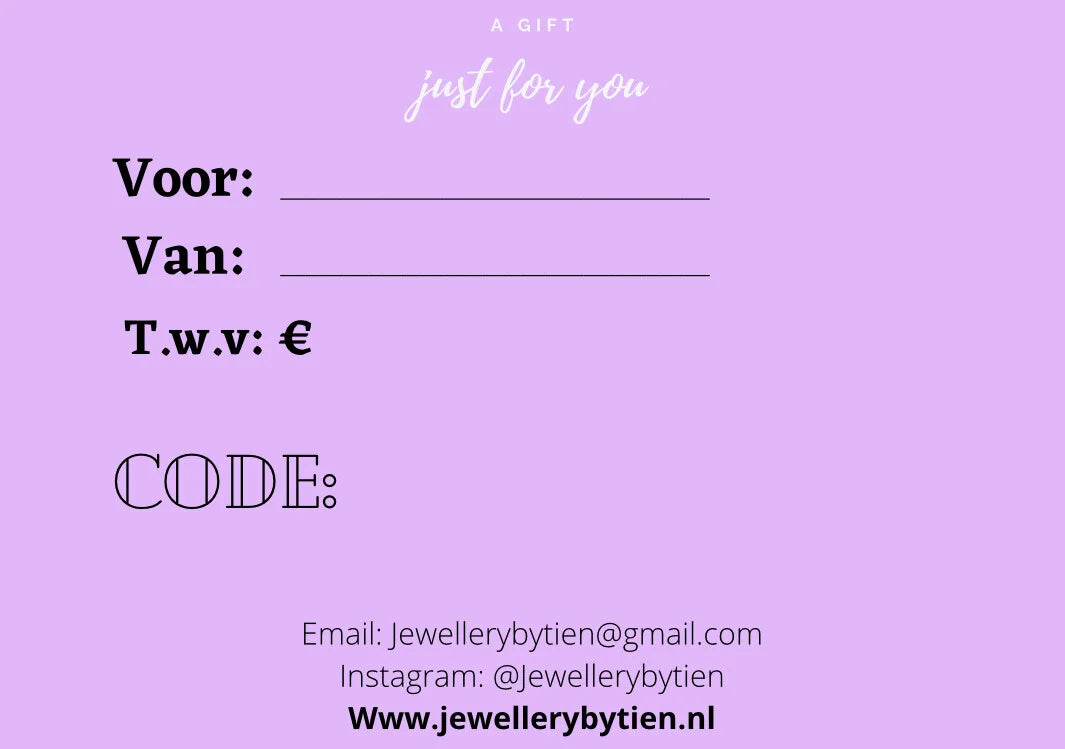 Gift voucher jewellerybytien