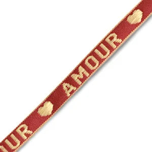 Amour bracelet - warm red