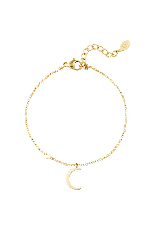 Moon bracelet - goud