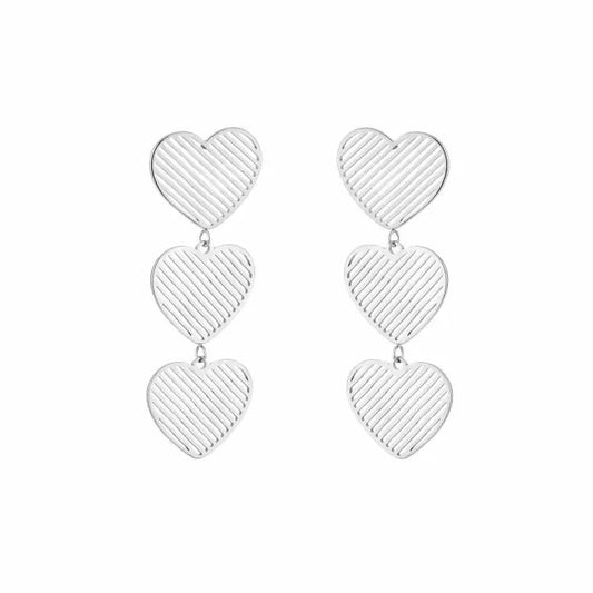 Lots of love earrings - zilver