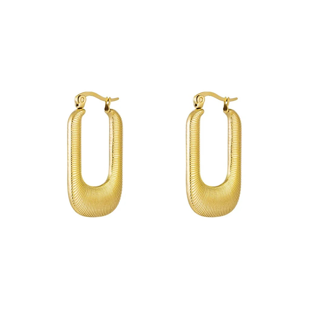 Floor earrings - gold
