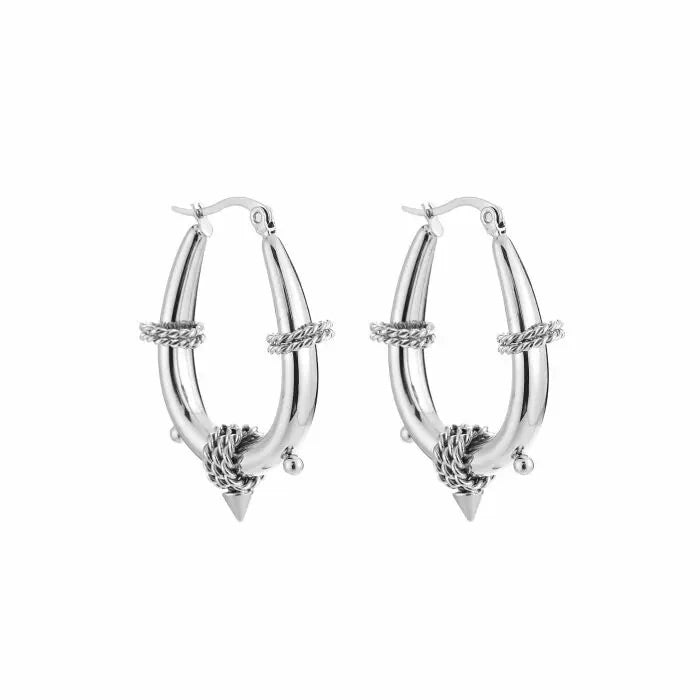 Noa earrings - small - zilver