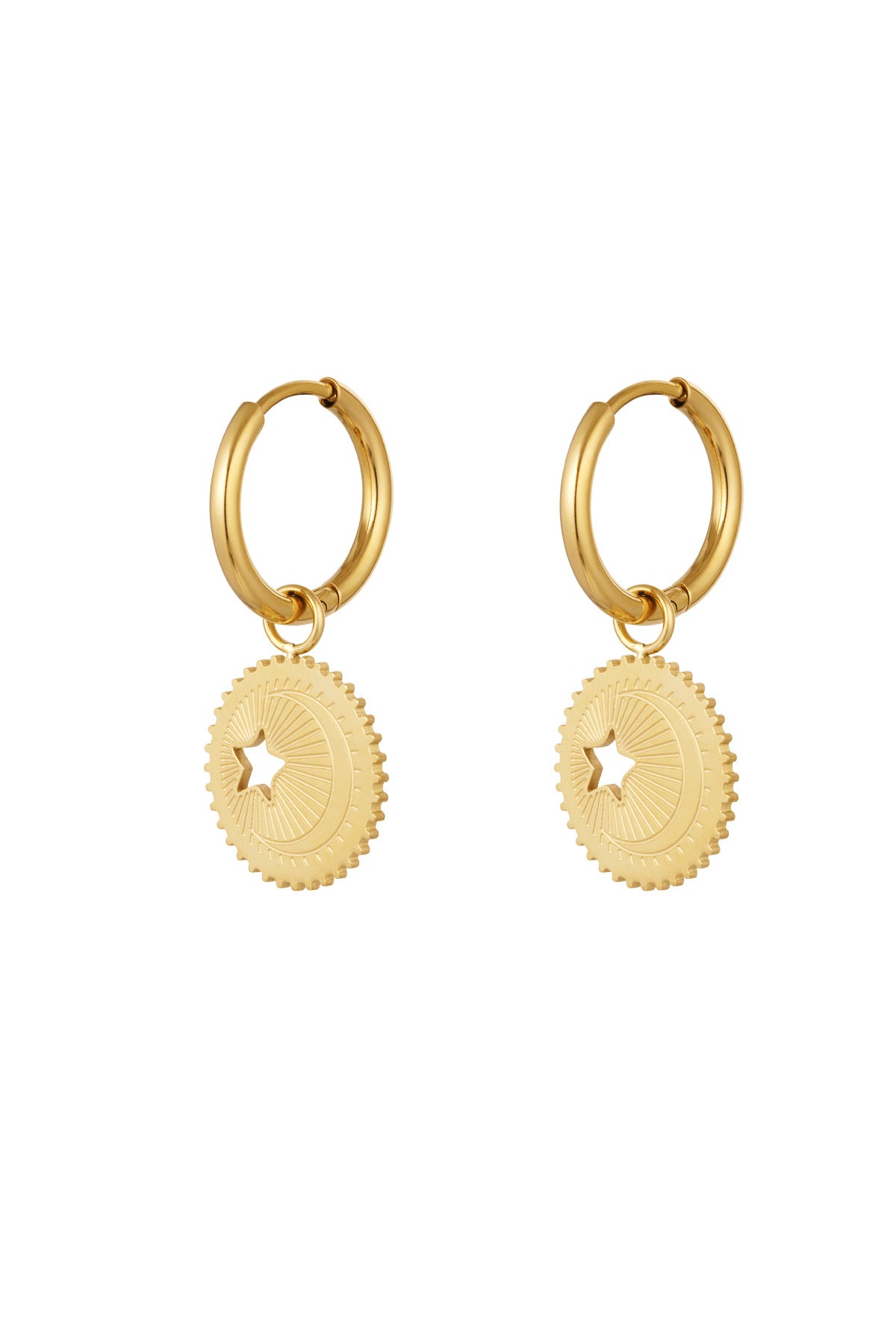 Universe earrings - gold