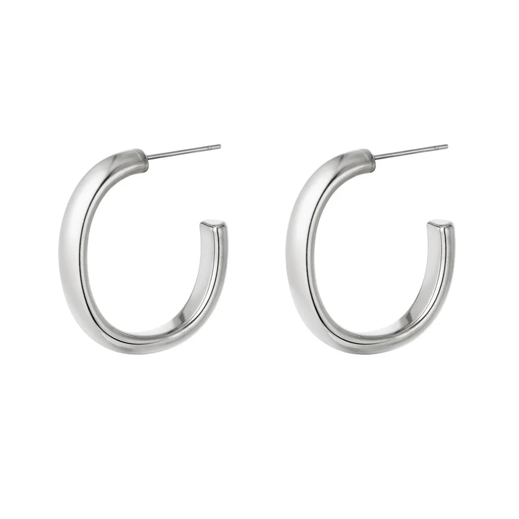 Tamar hoops - silver