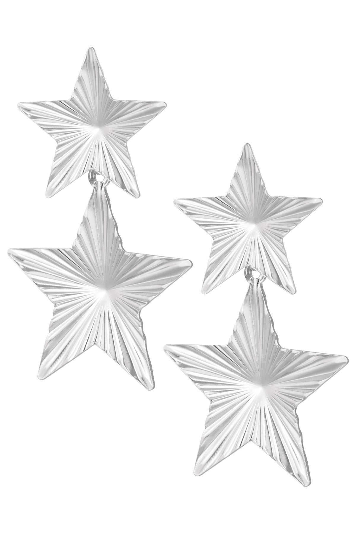 Starry night earrings - silver