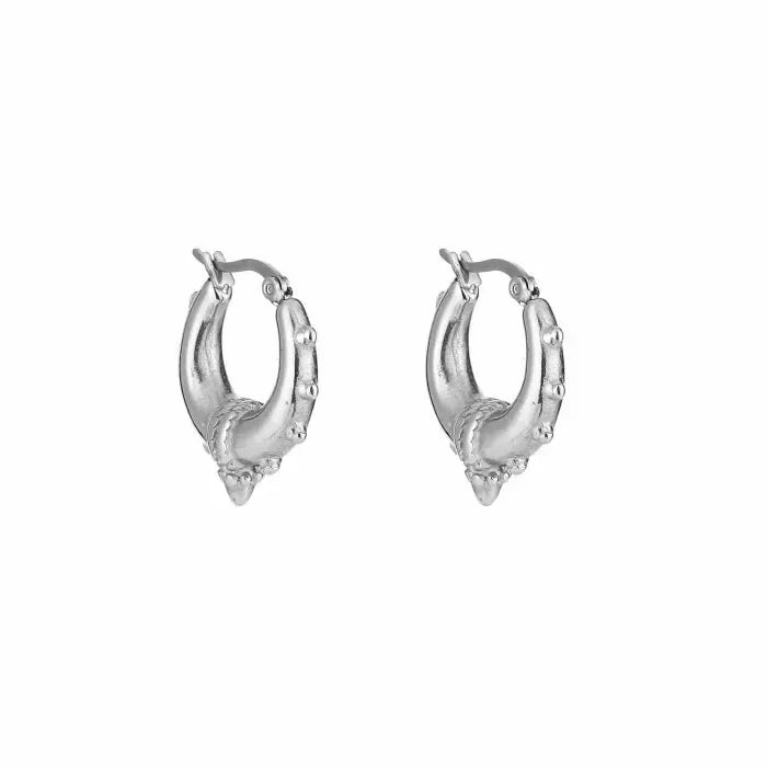 Bali hoops - big - silver