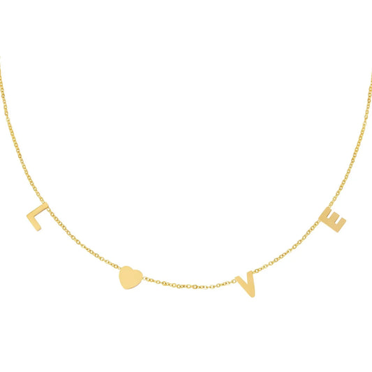 Love necklace - goud