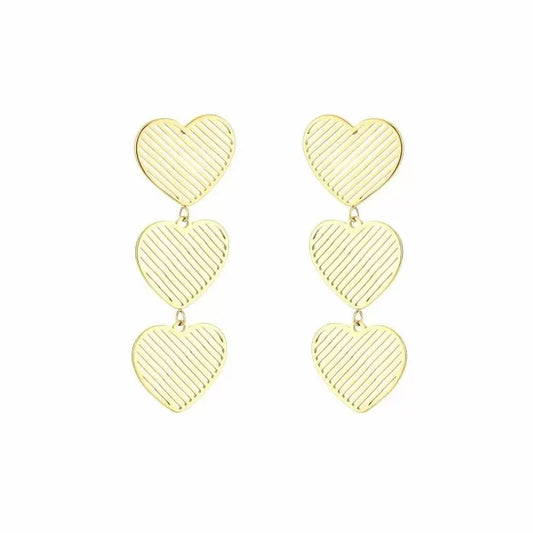 Lots of love earrings - goud