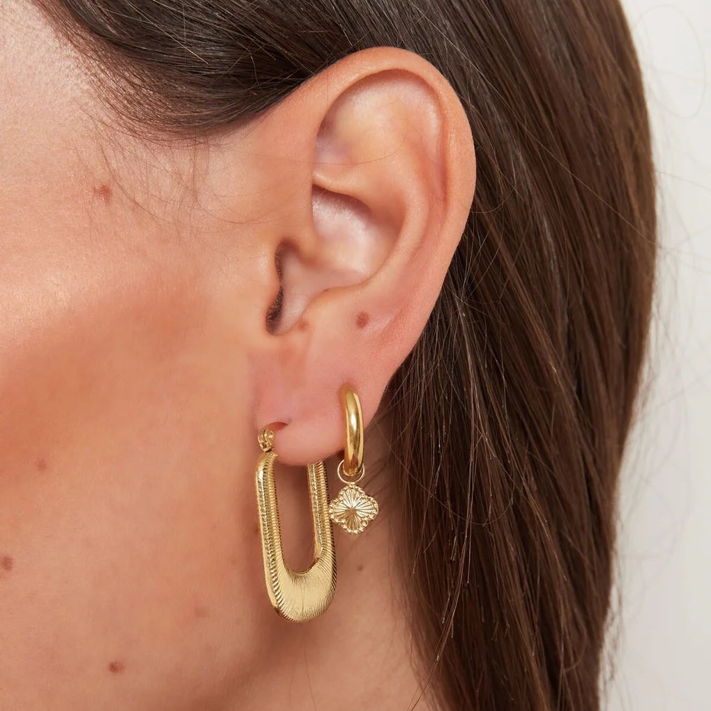 Floor earrings - silver
