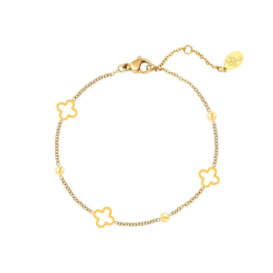 Clover bracelet - goud