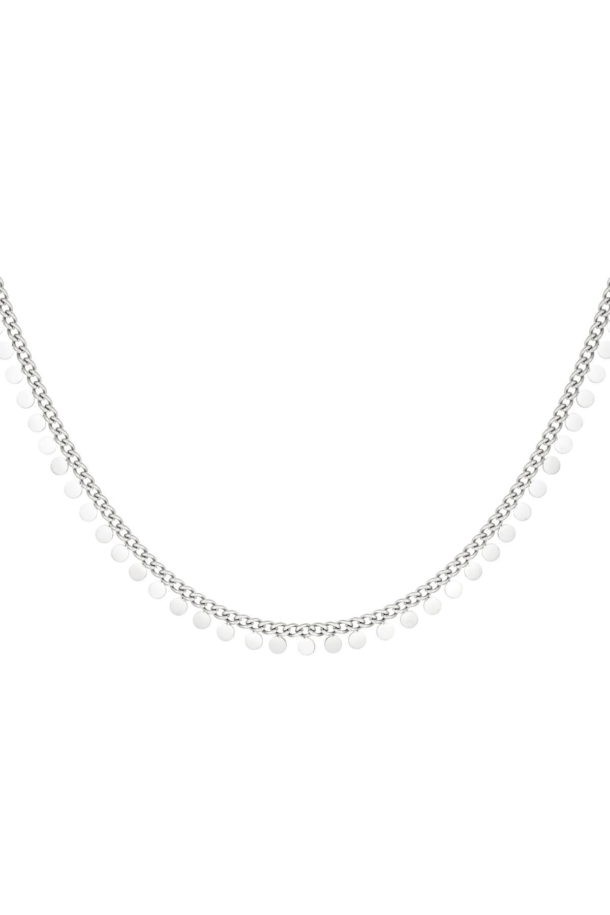 Full coin necklace - zilver