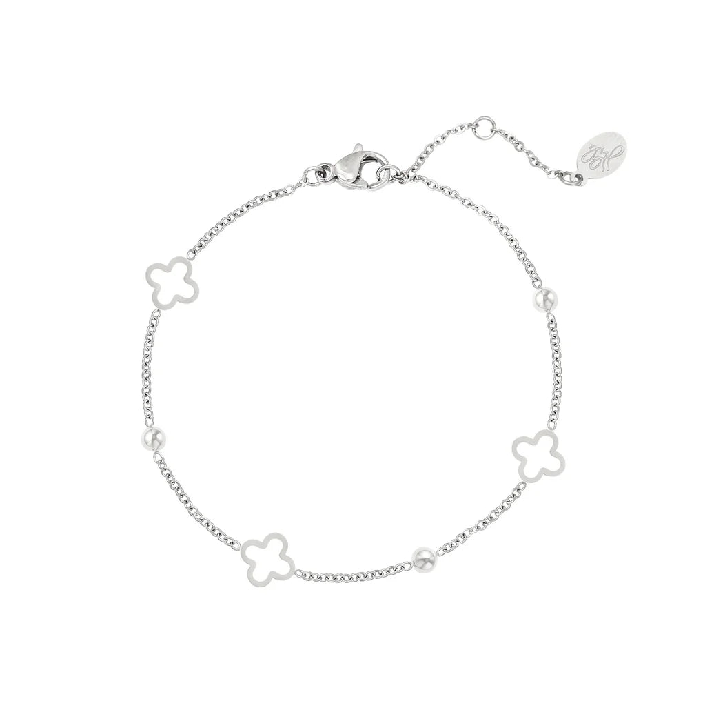 Clover bracelet - silver