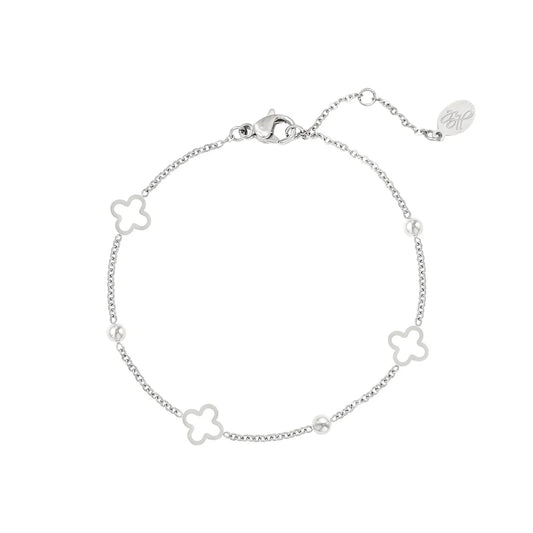 Clover bracelet - zilver