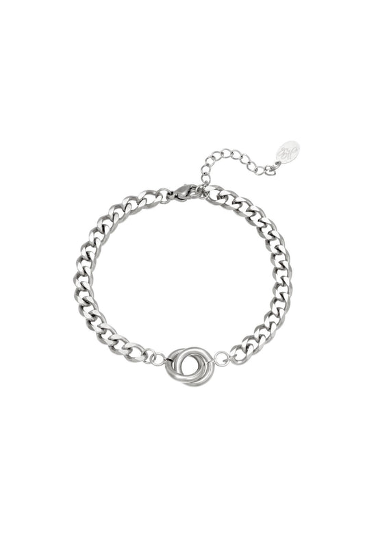 Intertwined bracelet - zilver