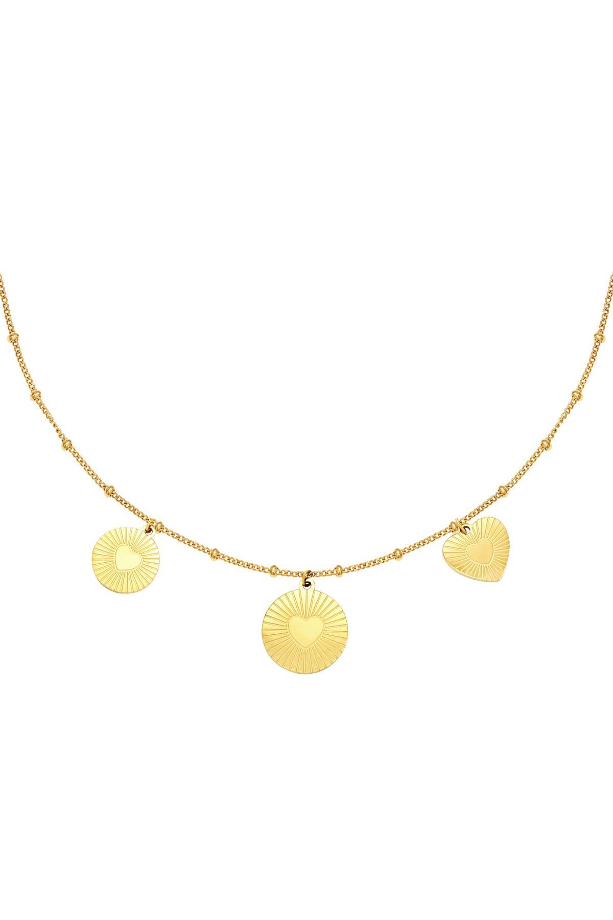 Locked in love necklace - goud