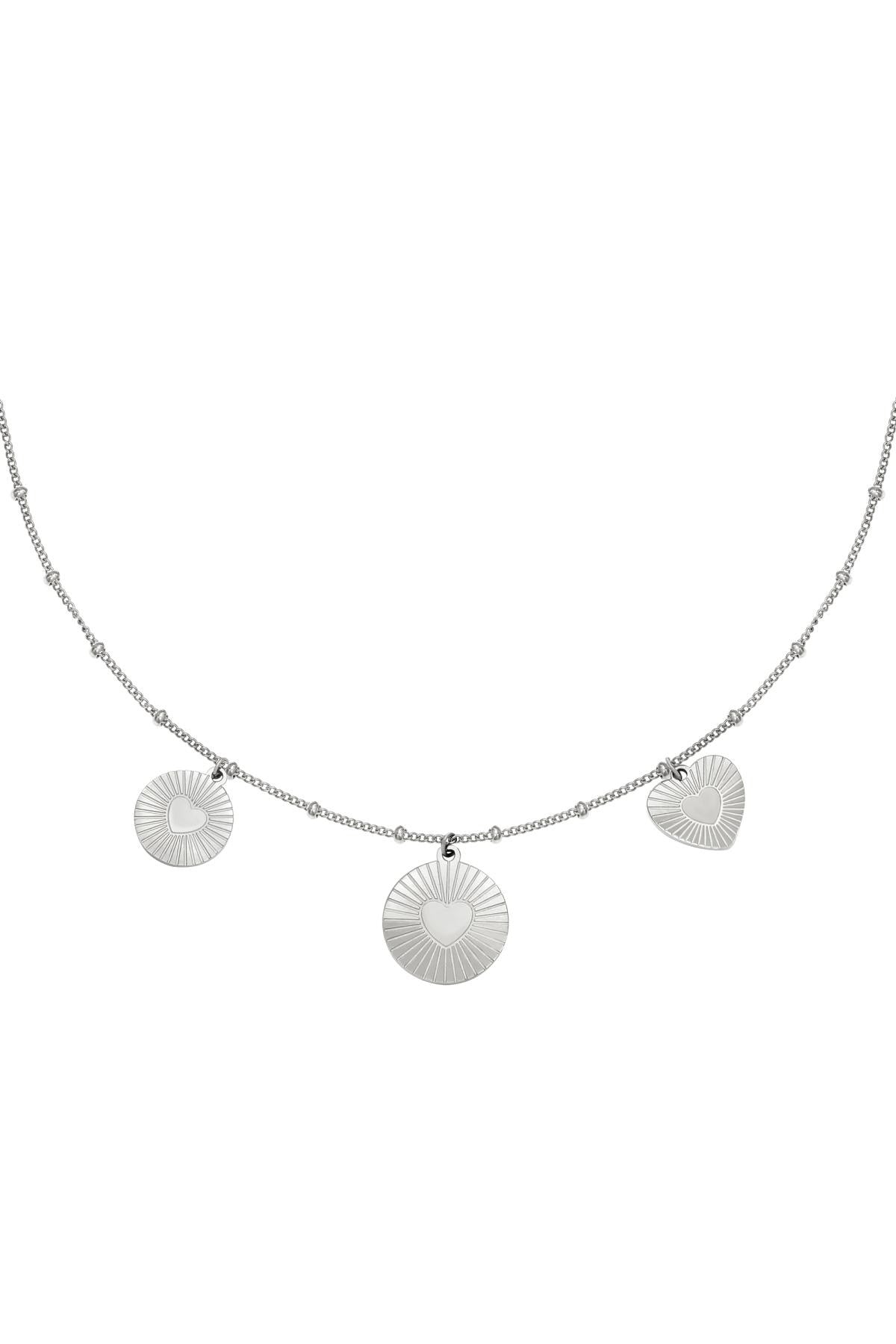 Locked in love necklace - zilver