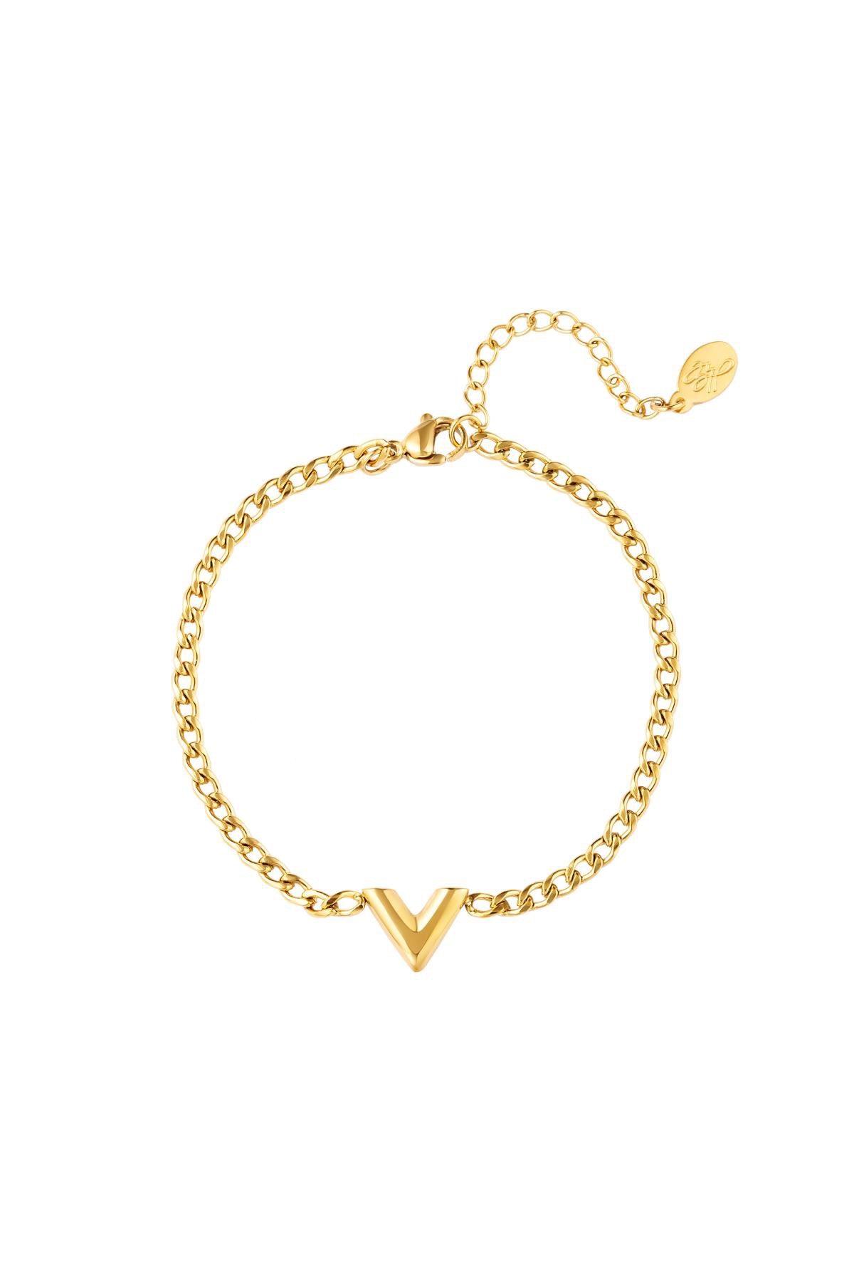 V bracelet - gold