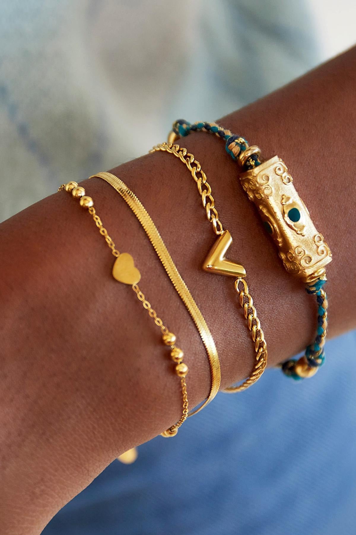 V bracelet - gold