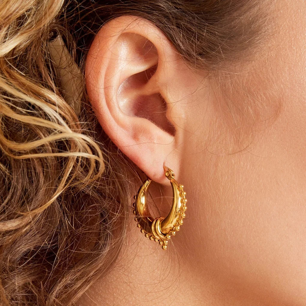 Lien earrings - goud