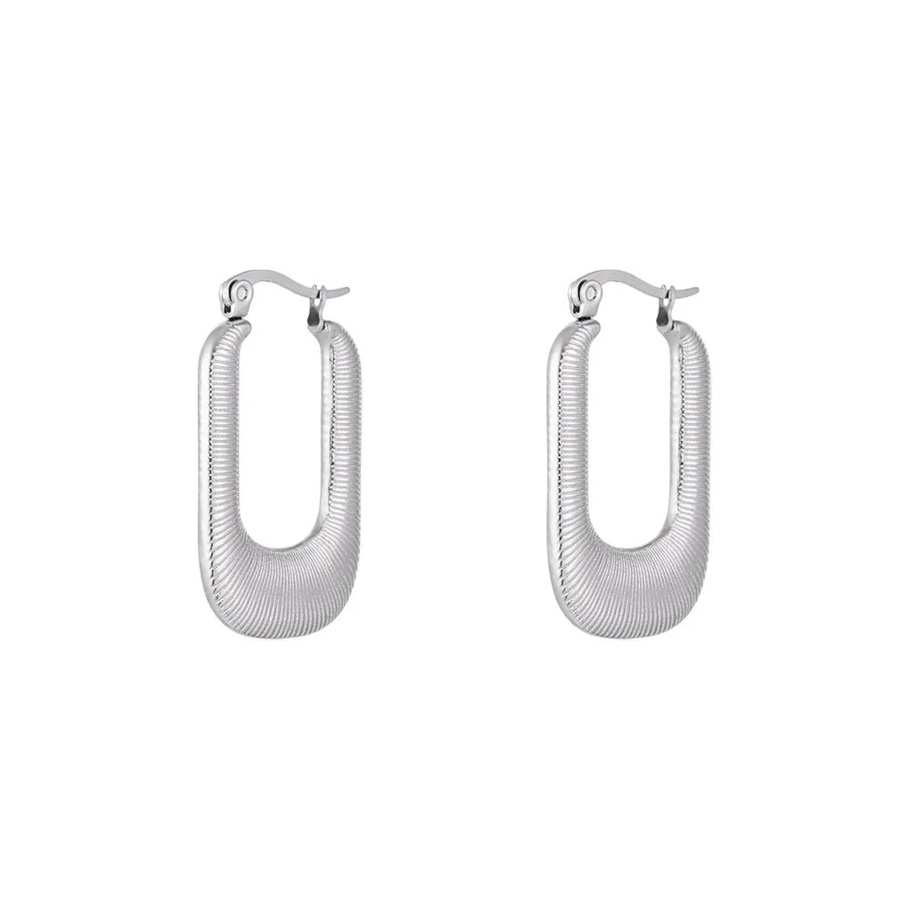 Floor earrings - silver