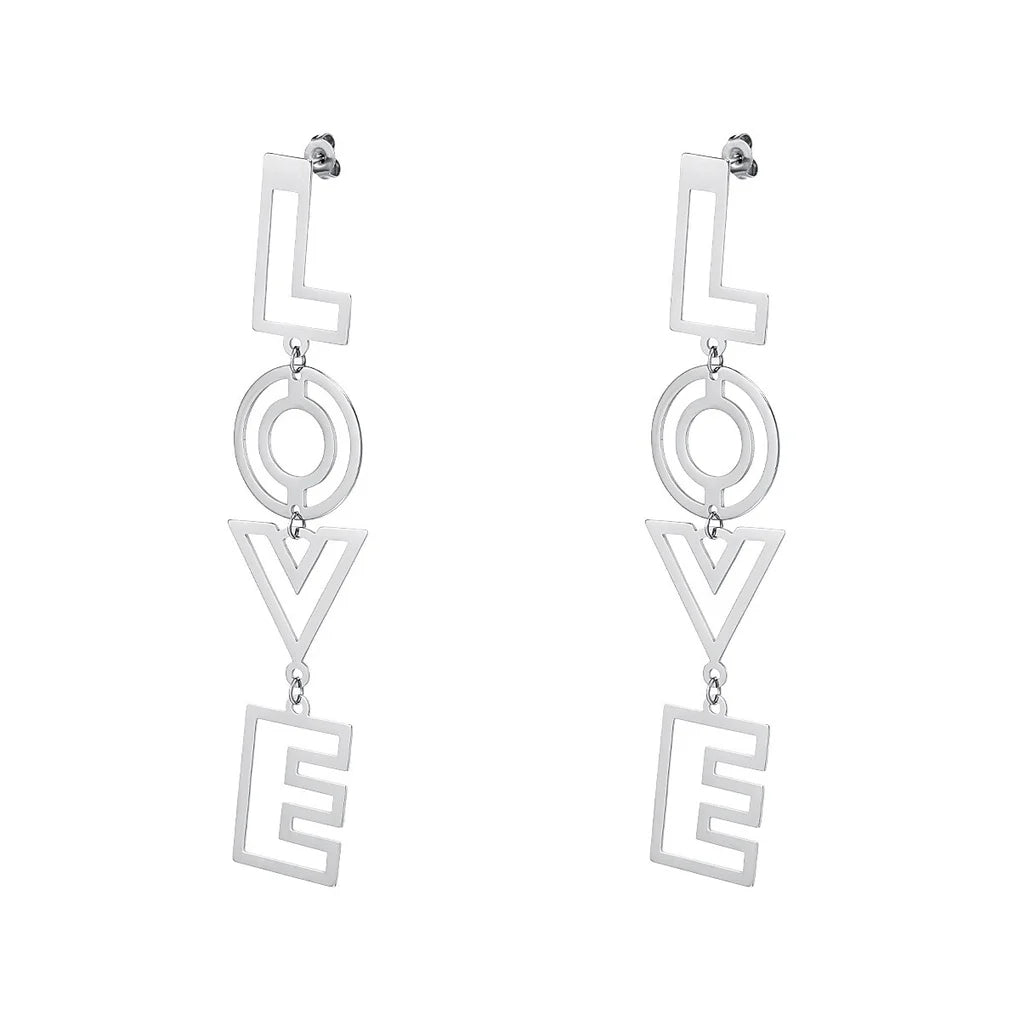 Love earrings - zilver